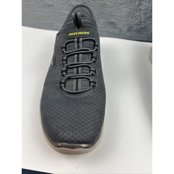Skechers Slip-ins Shoes Mens Size 8.5 Wide Fit Charcoal Memory Foam 232457W Mesh main image 6